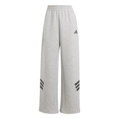 adidas Future Icons 3-Streifen Open-Hem Hose Trainingshose Damen Medium Grey Heather