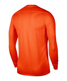 Rückansicht von Nike Park VII Trikot langarm Kids Fußballtrikot Kinder orange