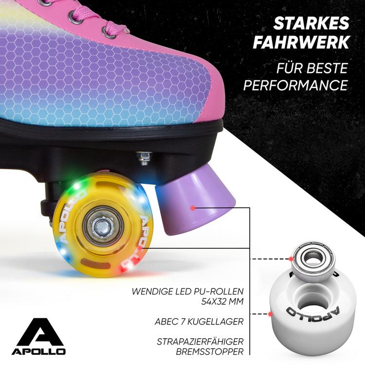 Apollo Apollo Classic Roller Retro Rollschuhe - dancingqueen-led - 3 | SportScheck