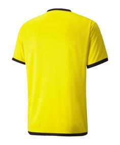 Rückansicht von PUMA teamLIGA Trikot Fußballtrikot Herren gelbschwarz