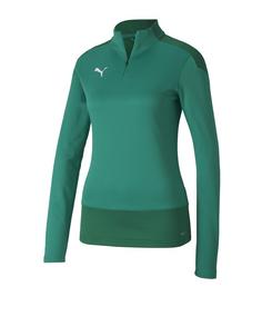 PUMA teamGOAL 23 1/4 Zip Top Damen Funktionssweatshirt Damen Gruen