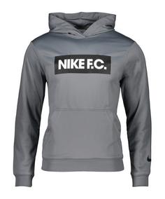 Nike F.C. Fleece Hoody Sweatshirt Herren grauweissschwarz