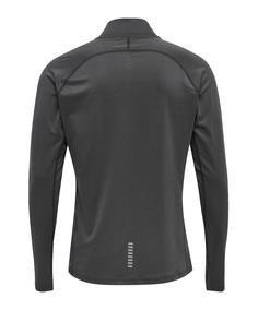 Rückansicht von Newline HalfZip Sweatshirt Running Laufshirt Herren graugrau