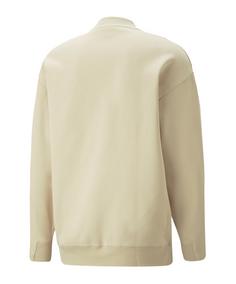 Rückansicht von PUMA T7 Mock Neck Sweatshirt Beige Sweatshirt Herren beige
