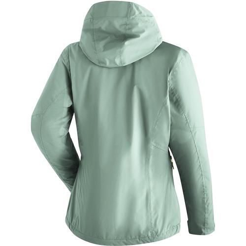 Rückansicht von Maier Sports MetorThermRec Softshelljacke Damen Grün2049