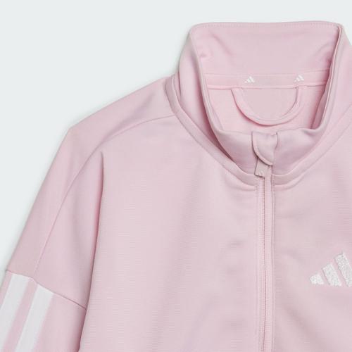 Rückansicht von adidas Essentials CLIMACOOL Kids Trainingsanzug Trainingsanzug Kinder Clear Pink / White