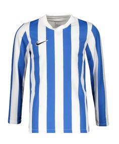 Nike Division IV Striped Trikot langarm Kids Fußballtrikot Kinder weissblauschwarz