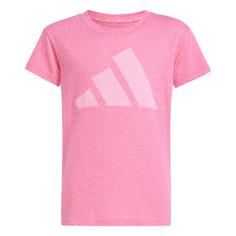 adidas Essentials Kids T-Shirt Funktionsshirt Kinder Pink Fusion / White