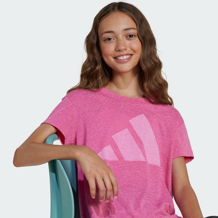 adidas adidas Essentials Kids T-Shirt Funktionsshirt Kinder - Pink Fusion / White - 0 | SportScheck