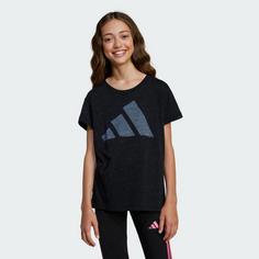 Rückansicht von adidas Essentials Kids T-Shirt Funktionsshirt Kinder Black / White