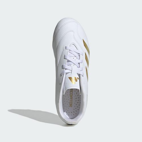 Rückansicht von adidas Predator Club Kids FxG Fußballschuh Fußballschuhe Kinder Cloud White / Gold Metallic / Cloud White