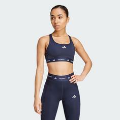 Rückansicht von adidas TECHFIT Sport-BH Sport-BH Damen Legend Ink