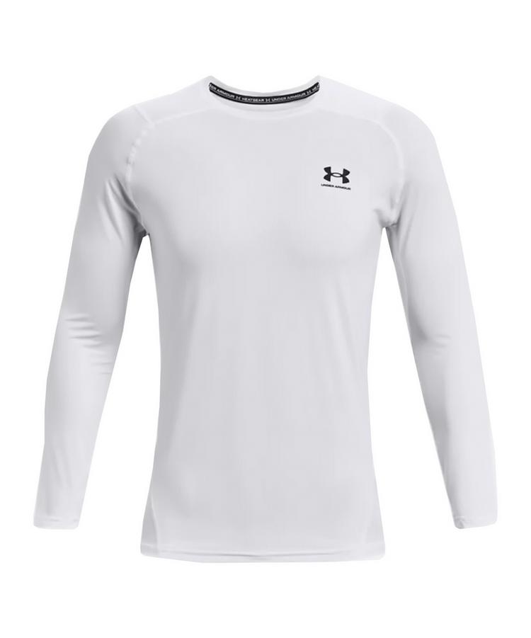 Under Armour Under Armour HG Fitted Sweatshirt Laufshirt Herren - weiss - 0 | SportScheck