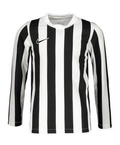 Nike Division IV Striped Trikot langarm Kids Fußballtrikot Kinder weissschwarz