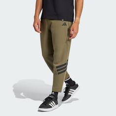 Rückansicht von adidas Future Icons 3-Streifen Pocket Hose Cargohose Herren Olive Strata