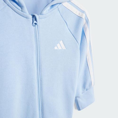 Rückansicht von adidas Essentials Kids Body Badeanzug Kinder Glow Blue / White