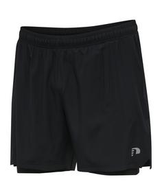 hummel Core 2-IN-1 Short Running Laufshorts Herren schwarz