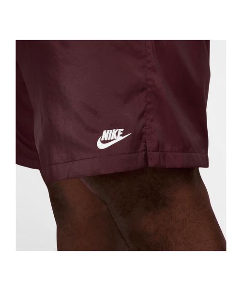 Rückansicht von Nike Club Flow Short Sweathose Herren rotweiss