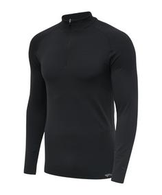 hummel hmlstroke Seamless HalfZip Sweatshirt Funktionssweatshirt Herren schwarz