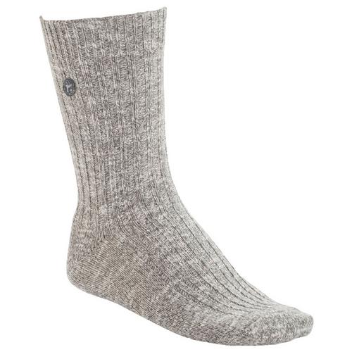 Rückansicht von Birkenstock Socken Freizeitsocken Herren Grau/Weiß