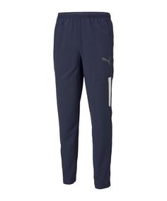 PUMA teamLIGA Sideline Pants Trainingshose Herren blauweiss