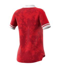 Rückansicht von adidas Condivo 20 Trikot kurzarm Damen Fußballtrikot Damen rotweiss