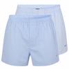 Boss Web-Boxershorts Unterhose Herren - Wei&szlig;/Blau