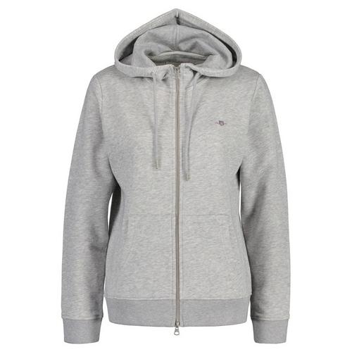 Rückansicht von GANT Sweatjacke Sweatjacke Damen Hellgrau