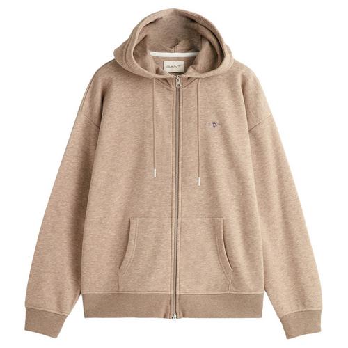 Rückansicht von GANT Sweatjacke Sweatjacke Damen Hellbraun