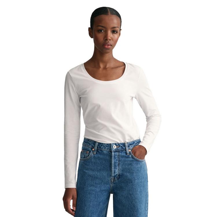 GANT GANT Longsleeve T-Shirt Damen - Wei&szlig; - 0 | SportScheck