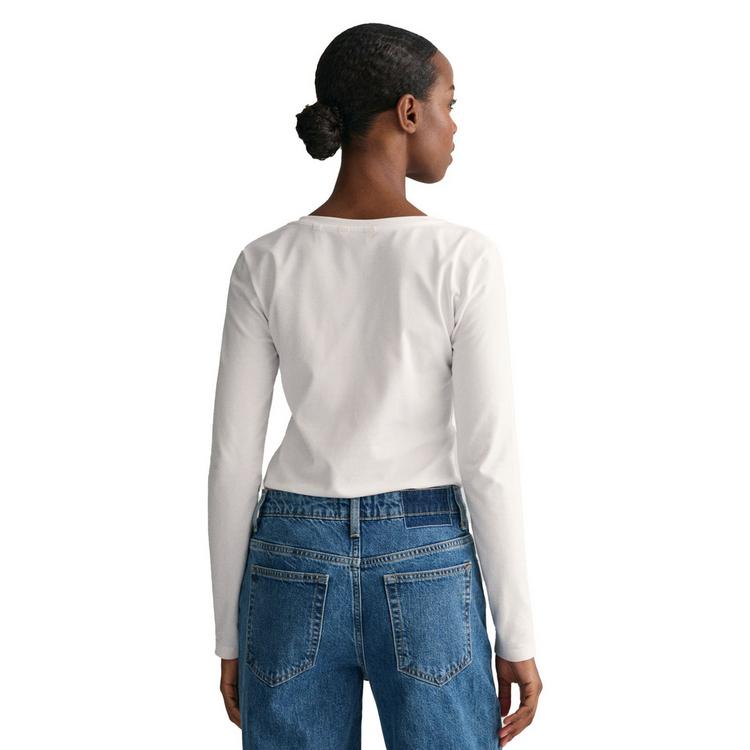 GANT GANT Longsleeve T-Shirt Damen - Wei&szlig; - 1 | SportScheck