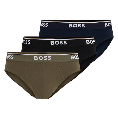 Rückansicht von Boss Slip Slip Herren Schwarz/Oliv/Blau