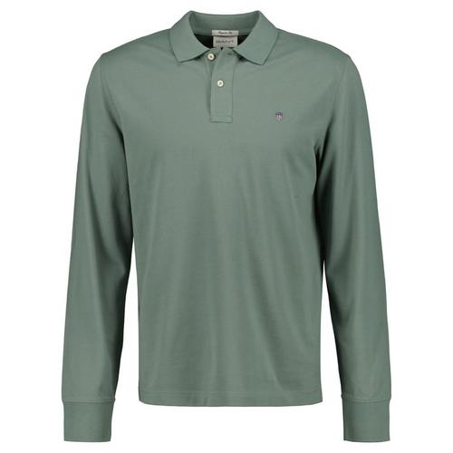 Rückansicht von GANT Poloshirt Poloshirt Herren Grün (Dry Green)