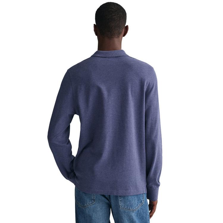 GANT GANT Poloshirt Poloshirt Herren - Blau (Jeansblue Melange) - 1 | SportScheck