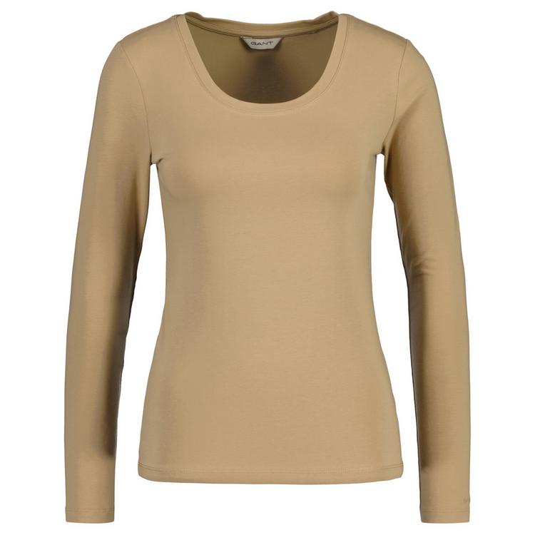 GANT GANT Longsleeve T-Shirt Damen - Beige (Dark Khaki) - 0 | SportScheck