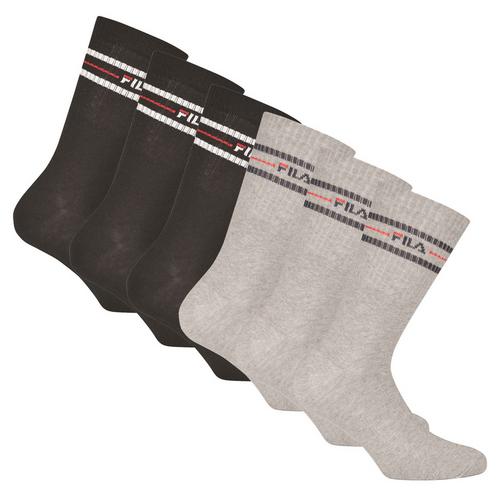 Rückansicht von FILA Socken Freizeitsocken Schwarz/Grau