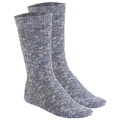 Rückansicht von Birkenstock Socken Freizeitsocken Herren Blau/Weiß