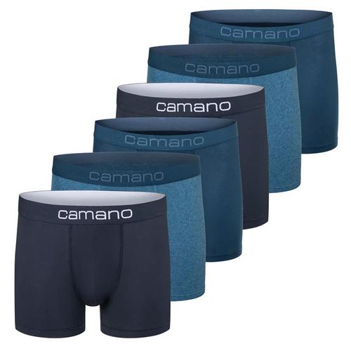 Rückansicht von Camano Boxershort Hipster Herren Blau