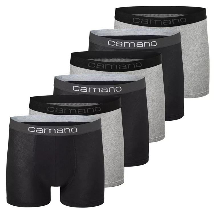 Camano Camano Boxershort Unterhose Herren - Schwarz/Grau - 0 | SportScheck