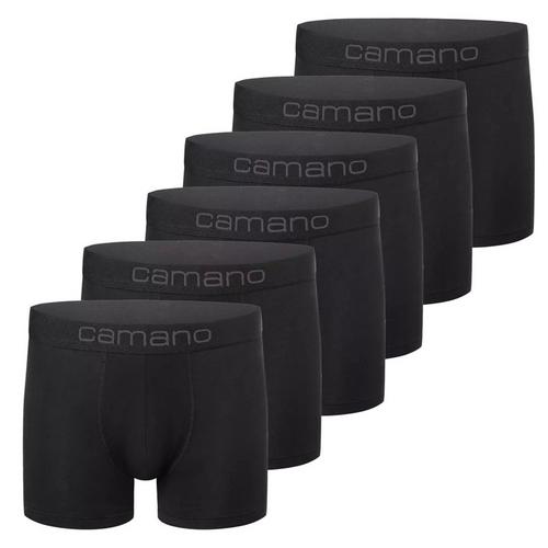 Rückansicht von Camano Boxershort Hipster Herren Schwarz