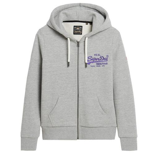 Rückansicht von Superdry Sweatjacke Sweatjacke Damen Grau