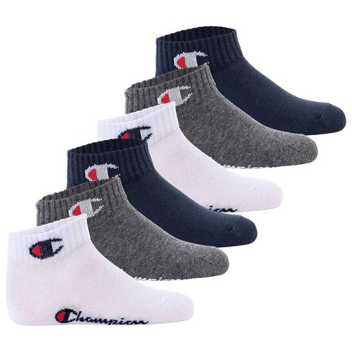 Rückansicht von CHAMPION Socken Freizeitsocken Blau/Weiß/Grau