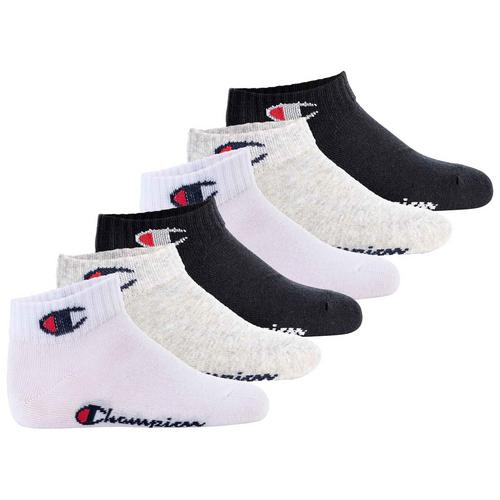 Rückansicht von CHAMPION Socken Freizeitsocken Schwarz/Grau/Weiß