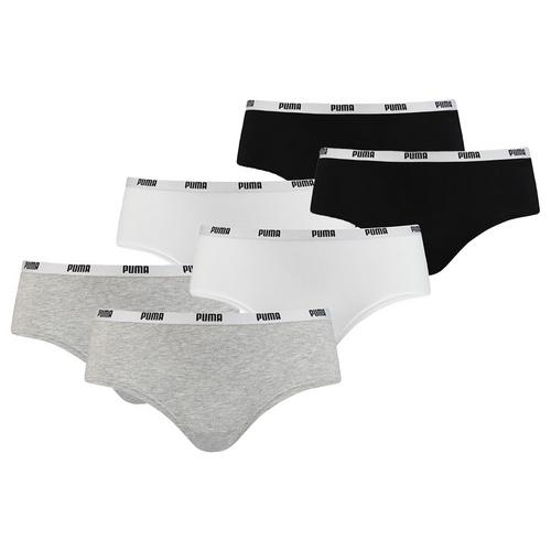 Rückansicht von PUMA Panty Panty Damen Grau/Weiß/Schwarz