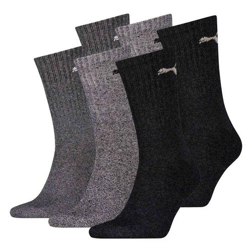 Rückansicht von PUMA Socken Freizeitsocken Dunkelgrau/Grau/Hellgrau