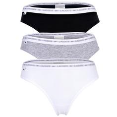 Lacoste String String Damen Schwarz/Grau/Weiß