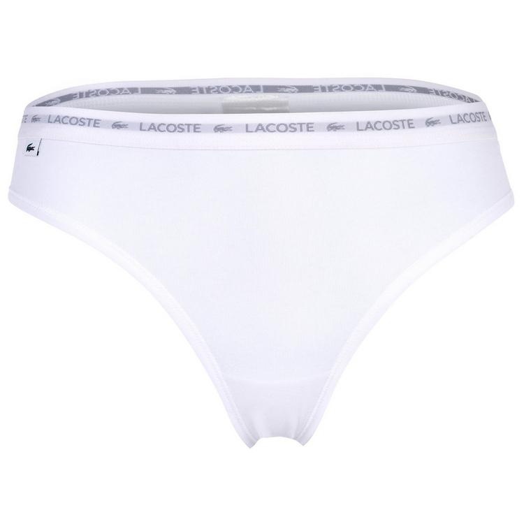 Lacoste Lacoste String Unterhose Damen - Schwarz/Schwarz/Grau/Wei&szlig; - 2 | SportScheck