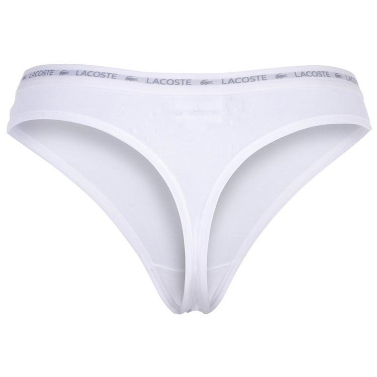 Lacoste Lacoste String Unterhose Damen - Schwarz/Schwarz/Grau/Wei&szlig; - 1 | SportScheck