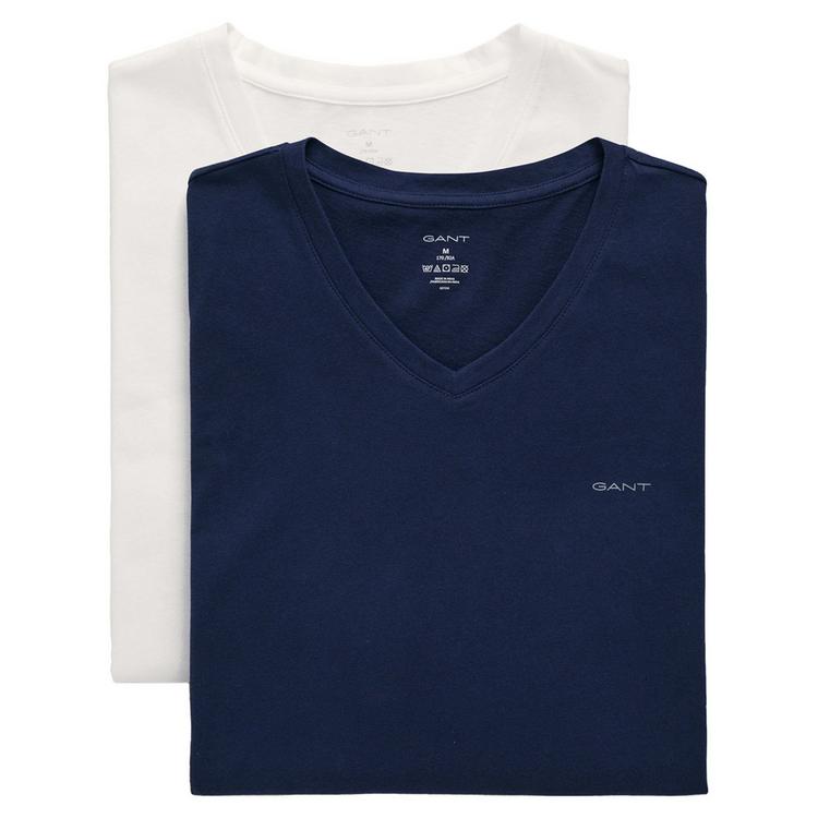 GANT GANT T-Shirt T-Shirt Herren - Marineblau/Wei&szlig; - 0 | SportScheck