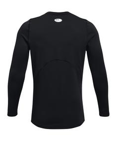 Rückansicht von Under Armour Baselayer T-Shirt Laufshirt Herren schwarz